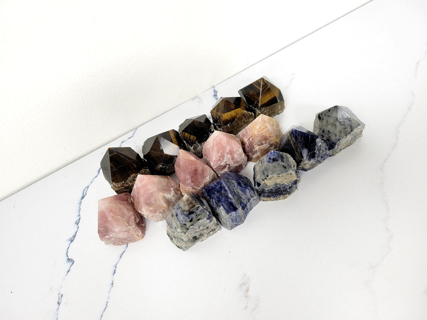 Raw Semi-Polished Top Point Crystal Towers