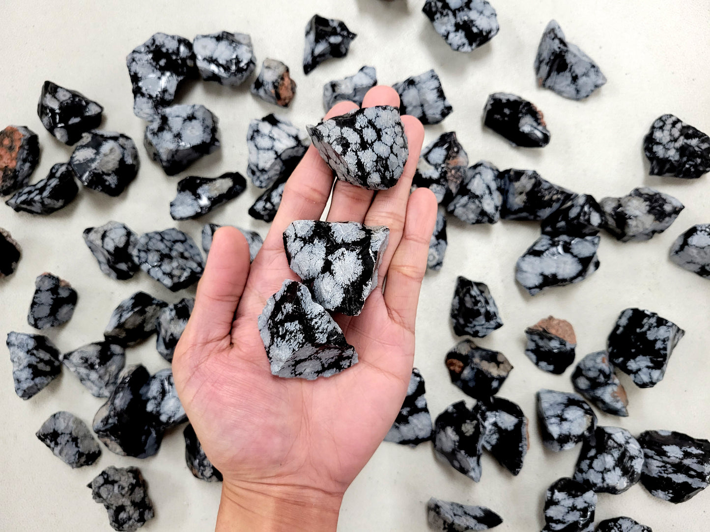 Snowflake Obsidian from Mexico - Bulk Rough Stones
