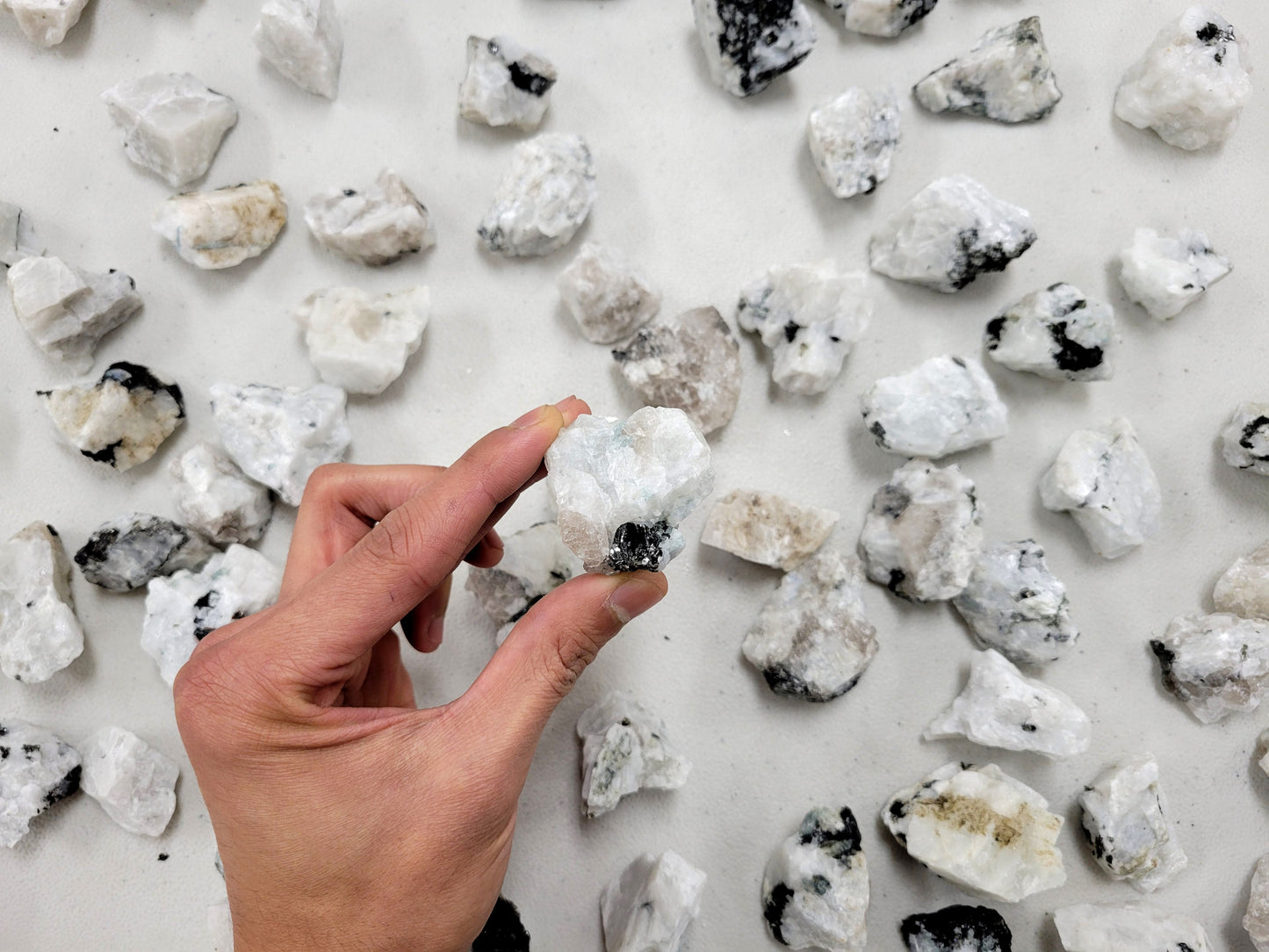 Rainbow Moonstone Crystals - Rough Stones Bulk