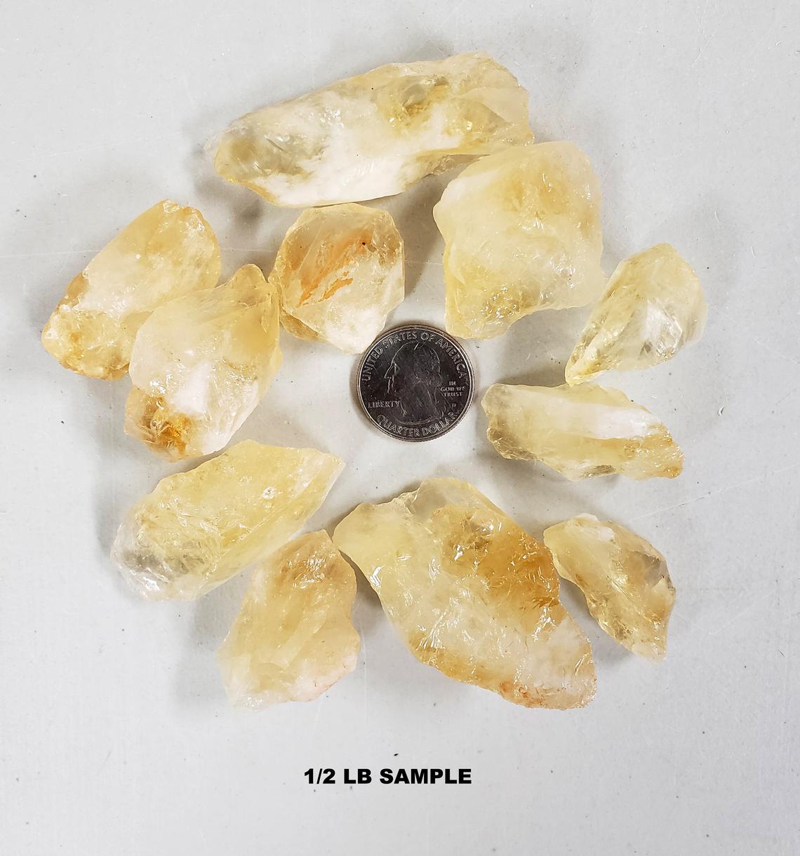 Citrine Crystals - Rough Stones Bulk