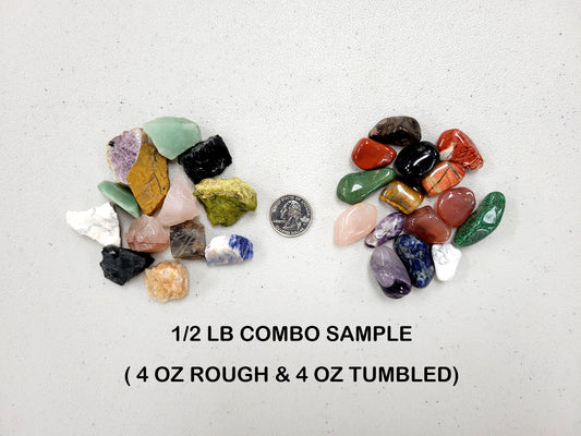 Rough & Tumbled Crystal Confetti Mix - 1/2 inch to 1 inch.