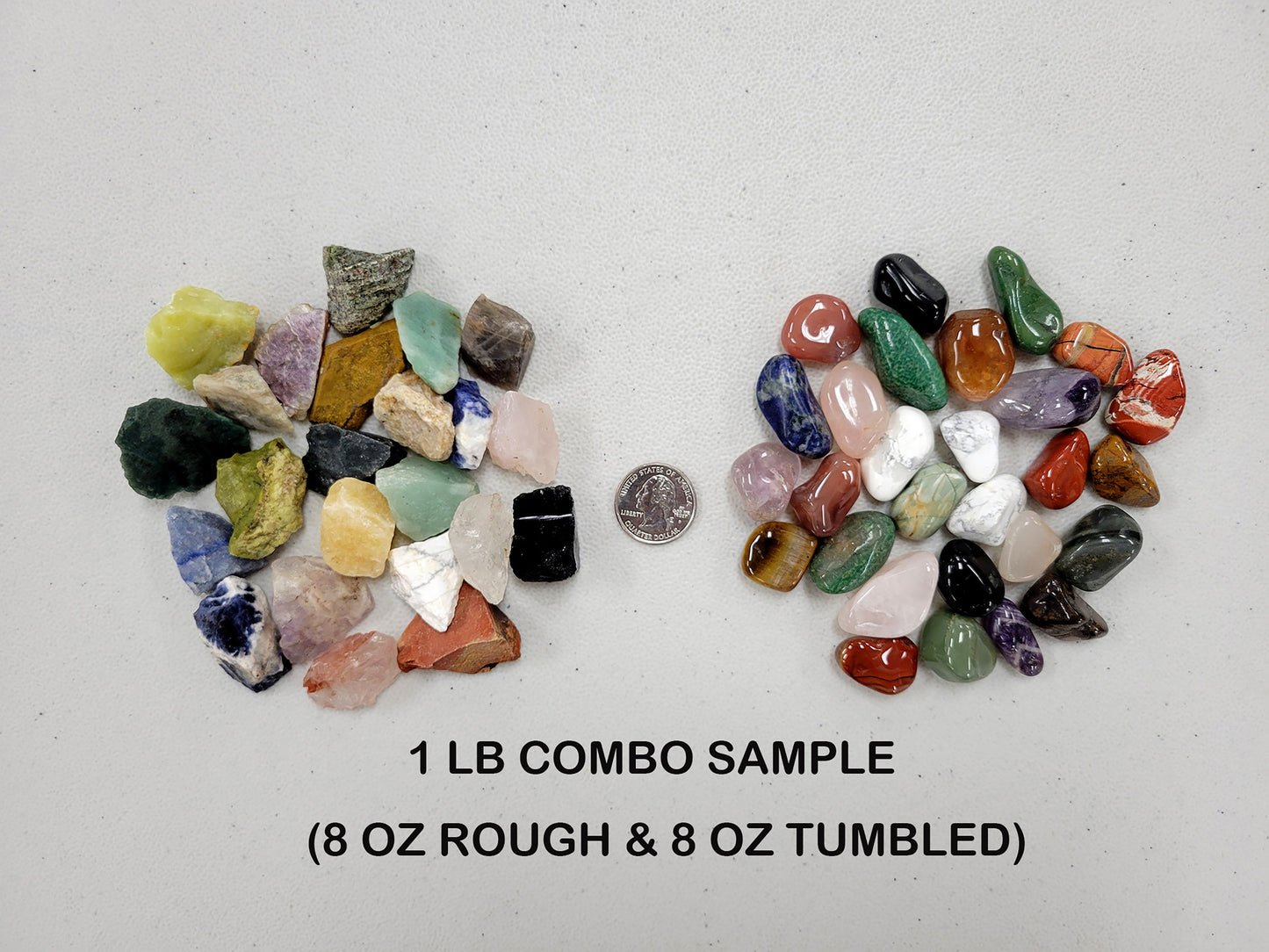 Rough & Tumbled Crystal Confetti Mix - 1/2 inch to 1 inch.