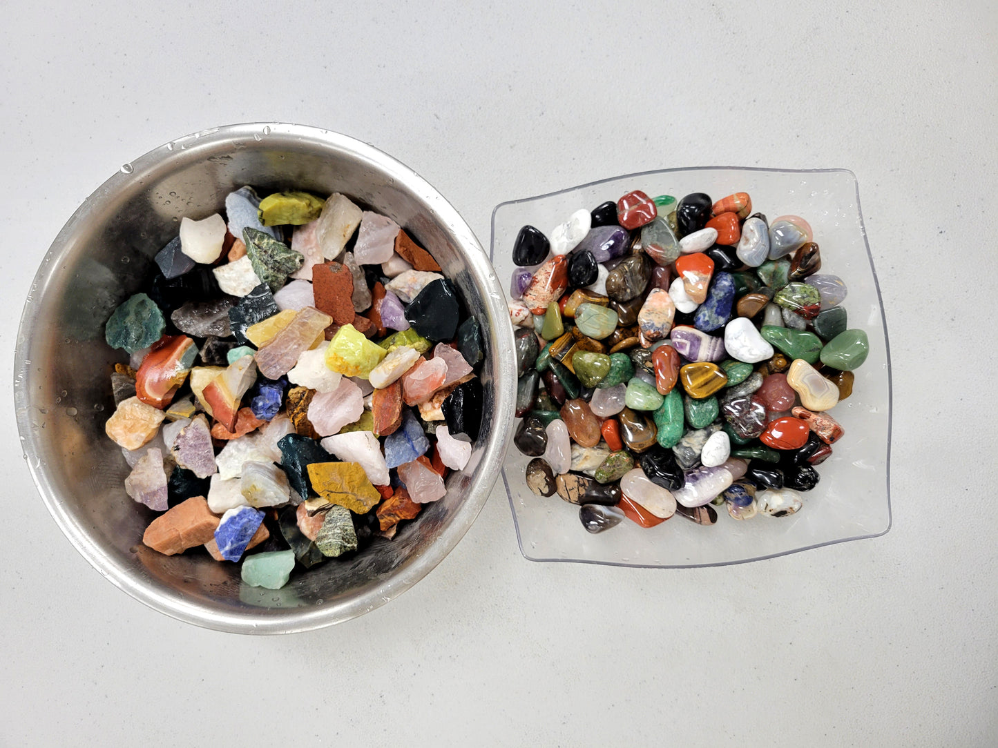 Rough & Tumbled Crystal Confetti Mix - 1/2 inch to 1 inch.