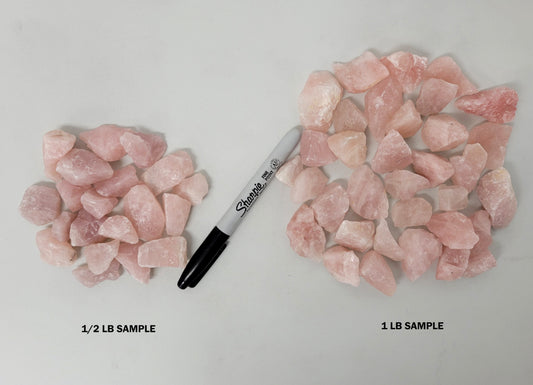 Rose Quartz Medium Chunks - Rough Stones Bulk