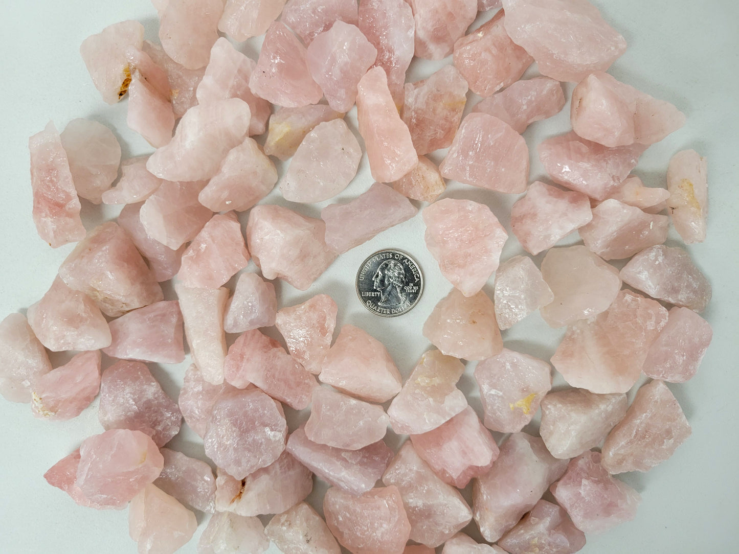 Rose Quartz Medium Chunks - Rough Stones Bulk
