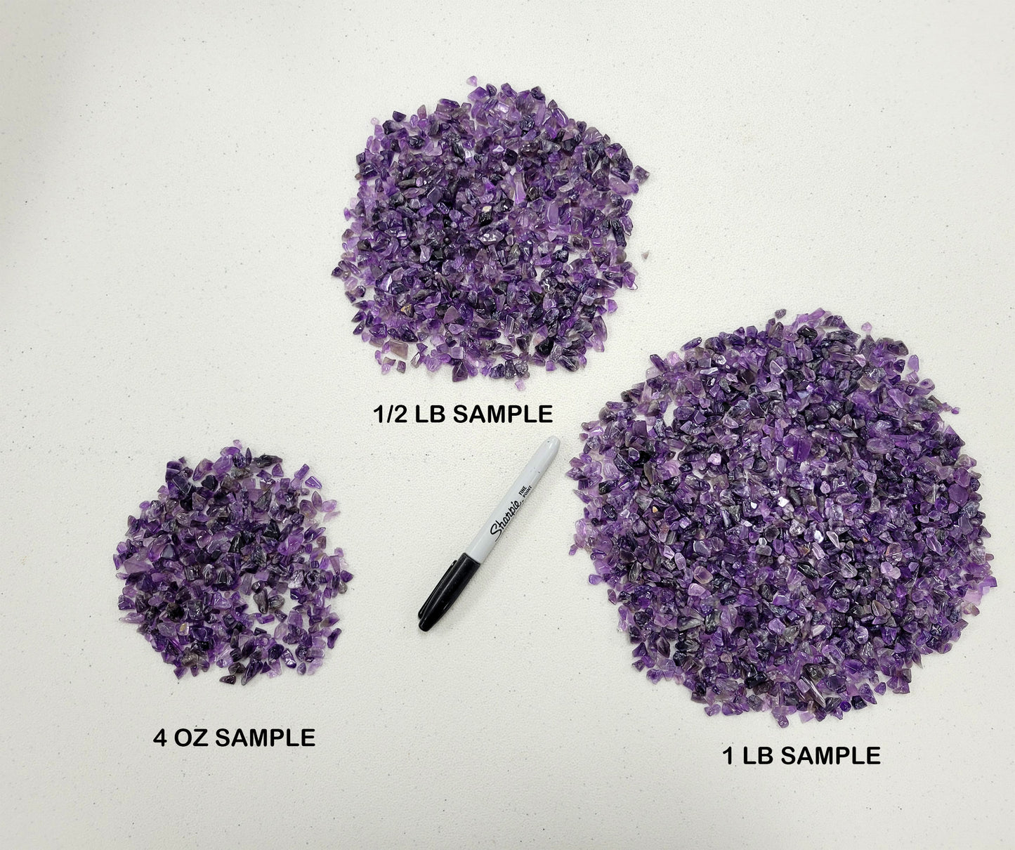 Tumbled Amethyst Crystal Chips Bulk