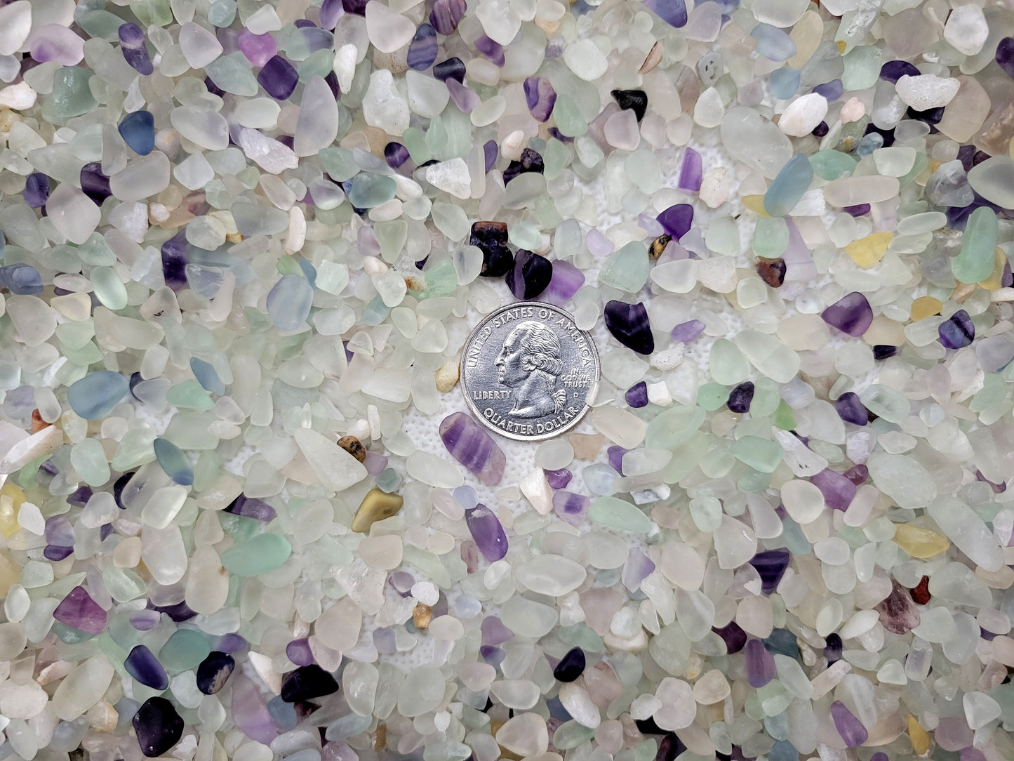 Tumbled Fluorite Crystal Chips Bulk