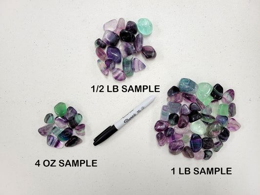 Tumbled Fluorite Crystals - Bulk Tumbled Stones