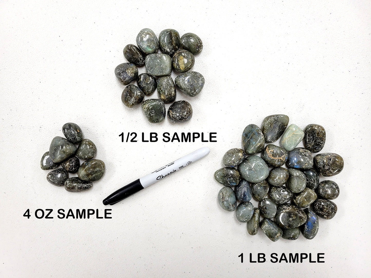 Tumbled Labradorite Crystals -  3/4 inch to 1.5 inches