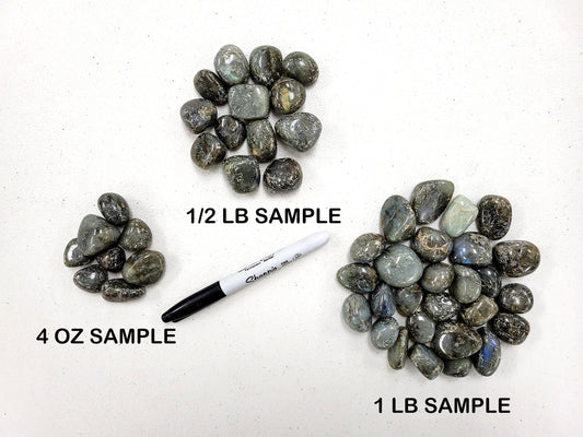 Tumbled Labradorite Crystals -  3/4 inch to 1.5 inches