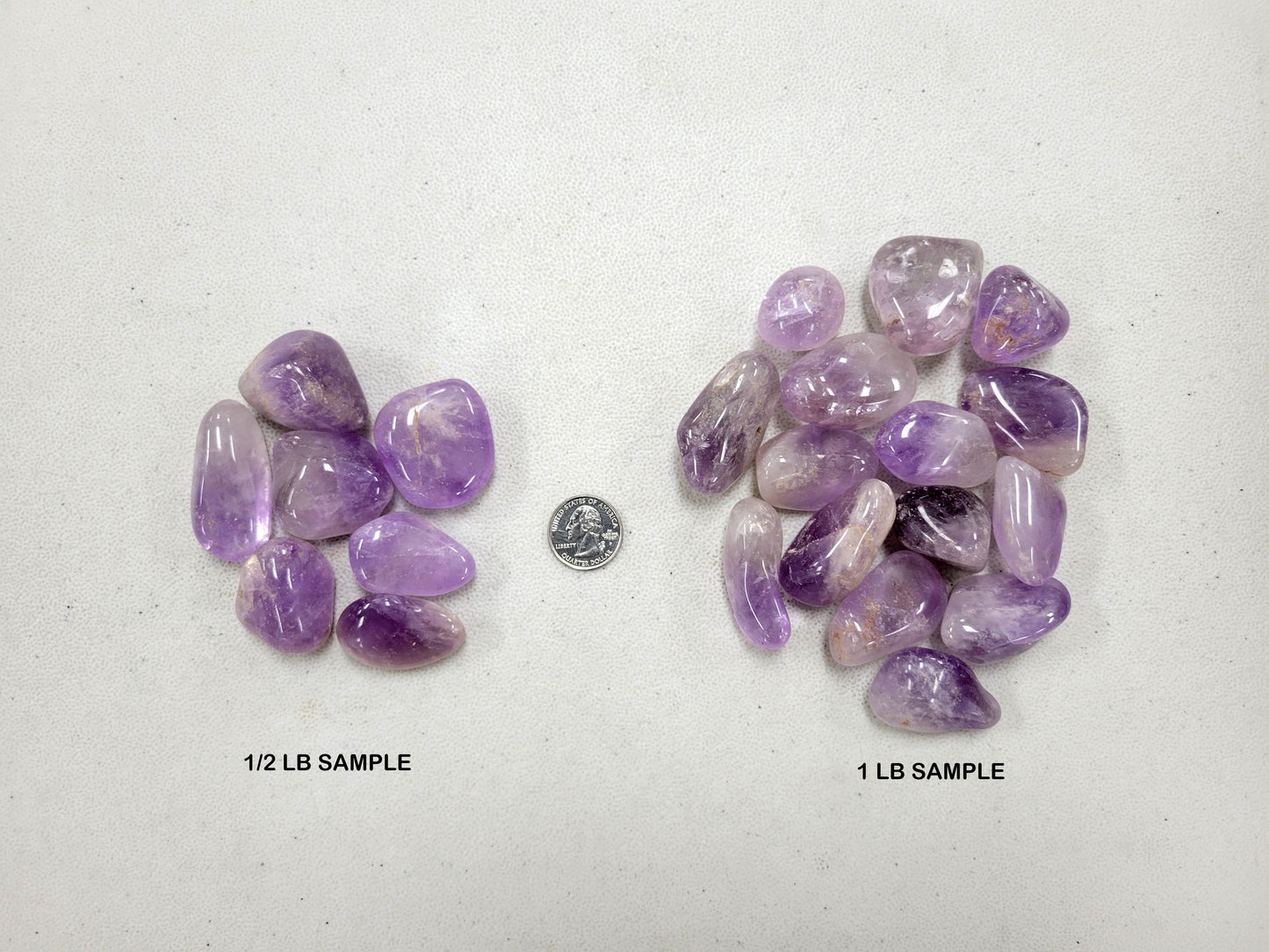 Large Tumbled Amethyst Crystals - 1.5 to 2.5 inches