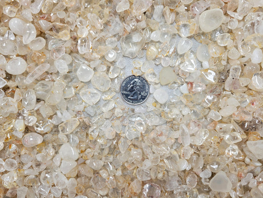 Tumbled Clear Quartz Crystal Chips Bulk