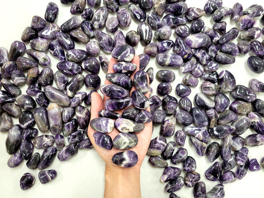 Tumbled Dark Amethyst Crystals - South Africa