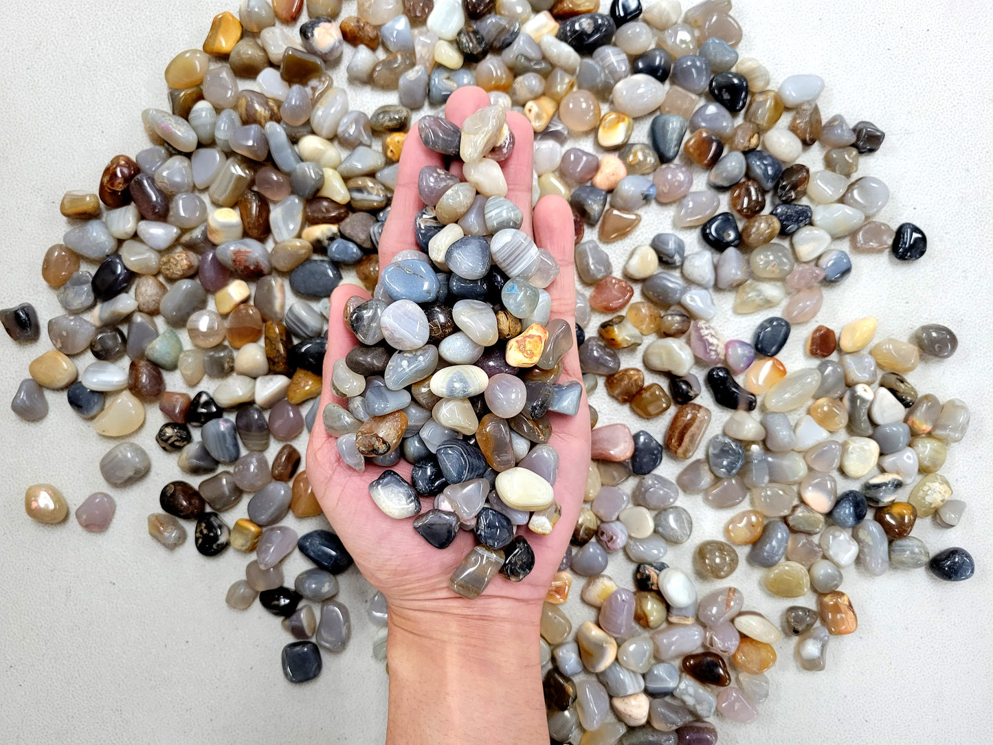 Small Tumbled Agate Crystals - Dyed or Natural