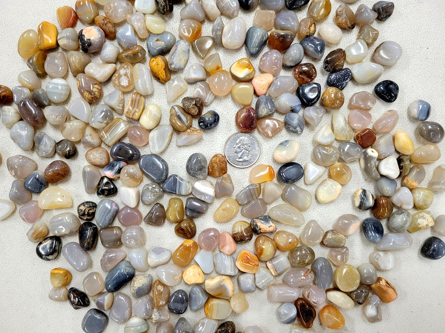 Small Tumbled Agate Crystals - Dyed or Natural