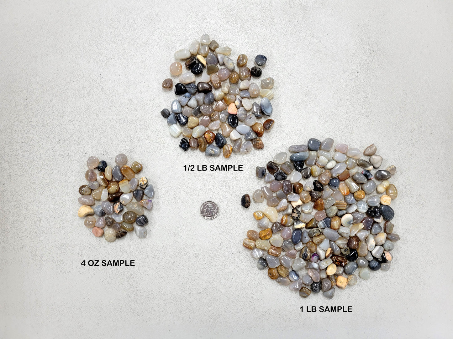 Small Tumbled Agate Crystals - Dyed or Natural