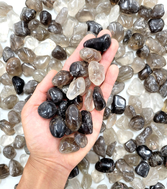 Bulk Tumbled Smoky Quartz Crystals - Size SMALL - 1/2 inch to 1 inch