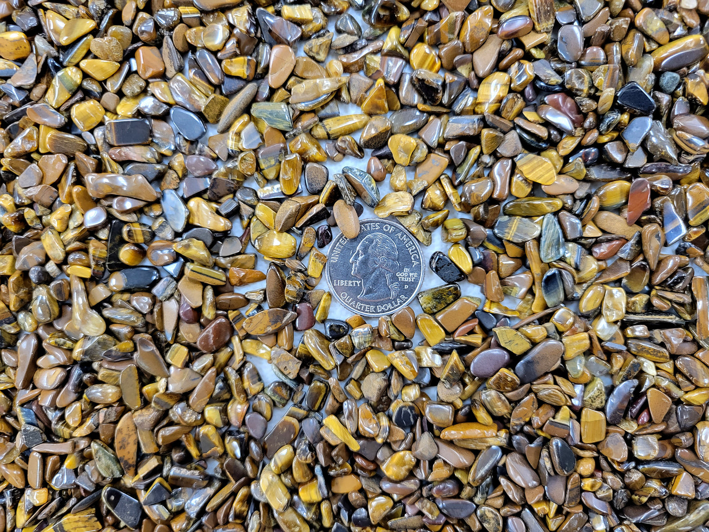 Tumbled Tiger's Eye Chips Bulk