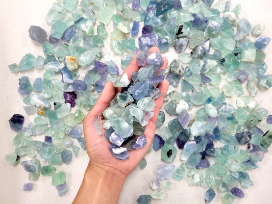 Small Fluorite Crystal Chunks - Bulk Rough Stones