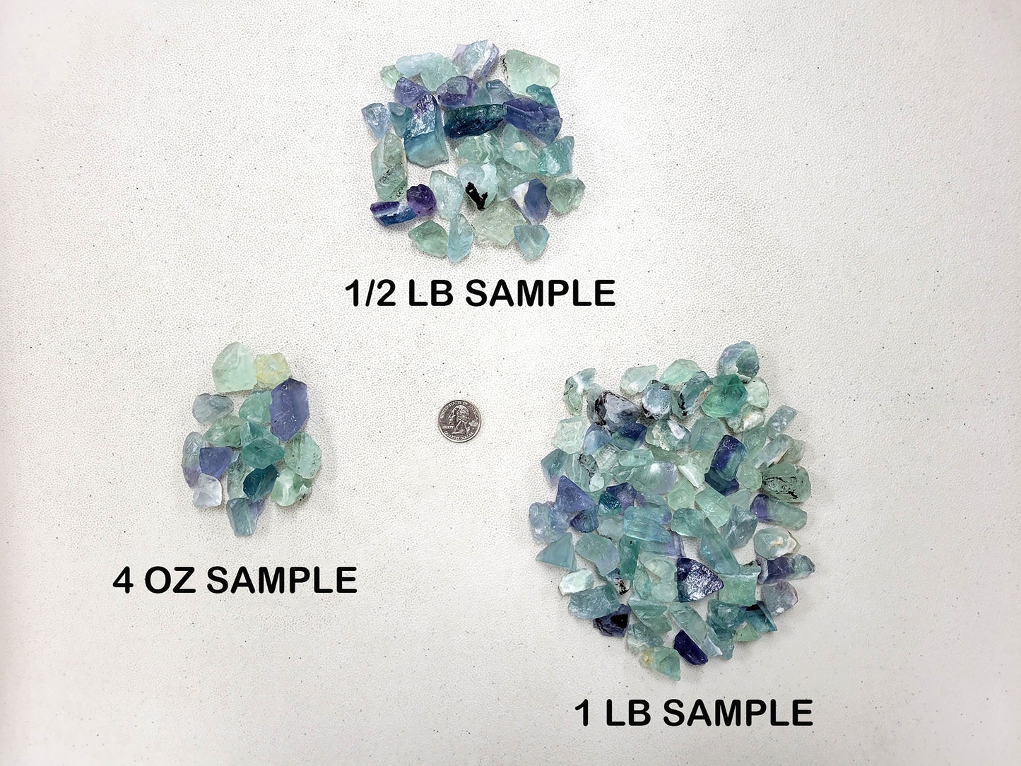 Small Fluorite Crystal Chunks - Bulk Rough Stones