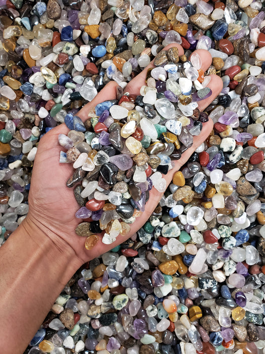 TUMBLED CHIPS - Assorted Mix Small Polished Stones