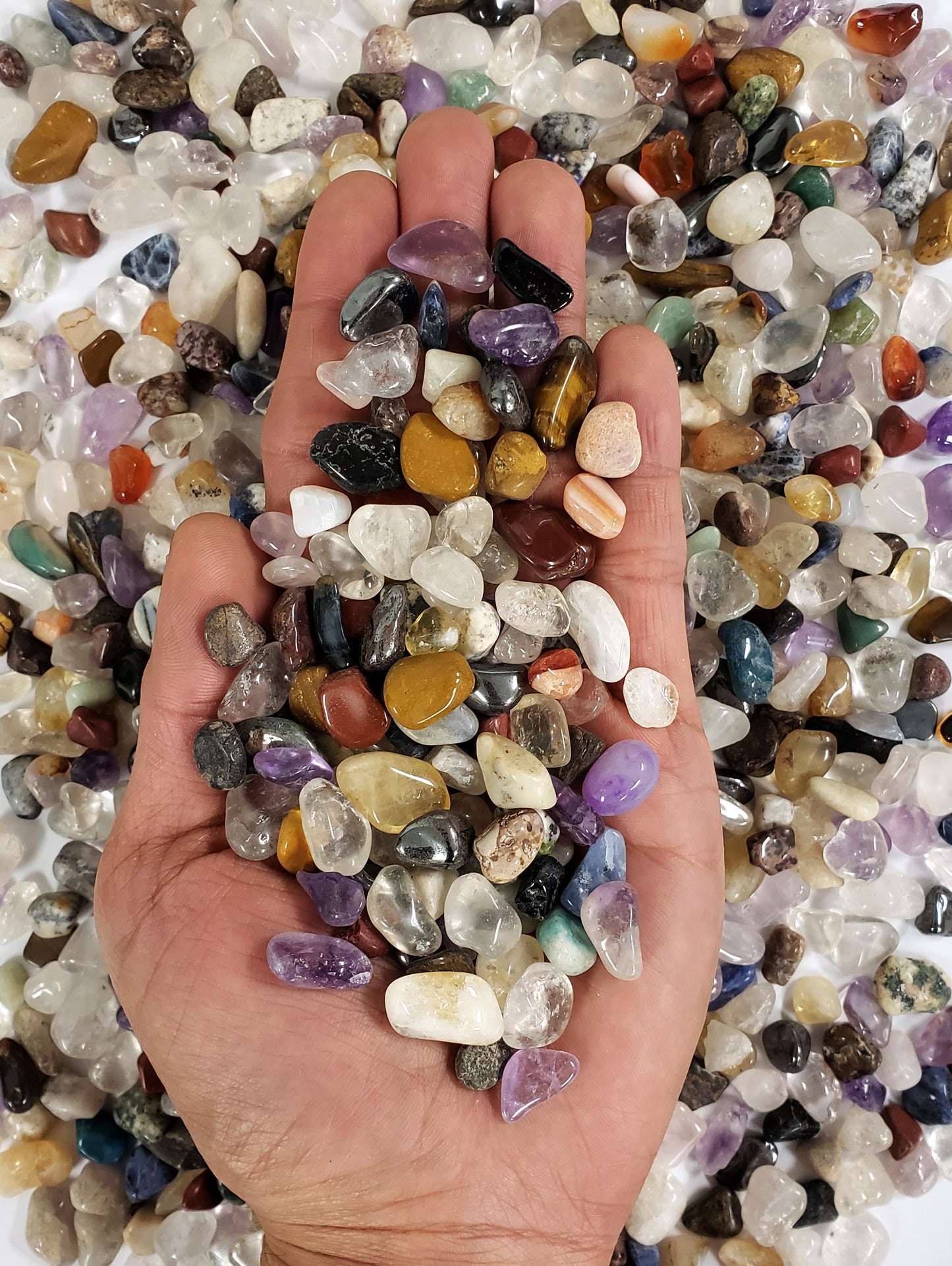 TUMBLED CHIPS - Assorted Mix Small Polished Stones