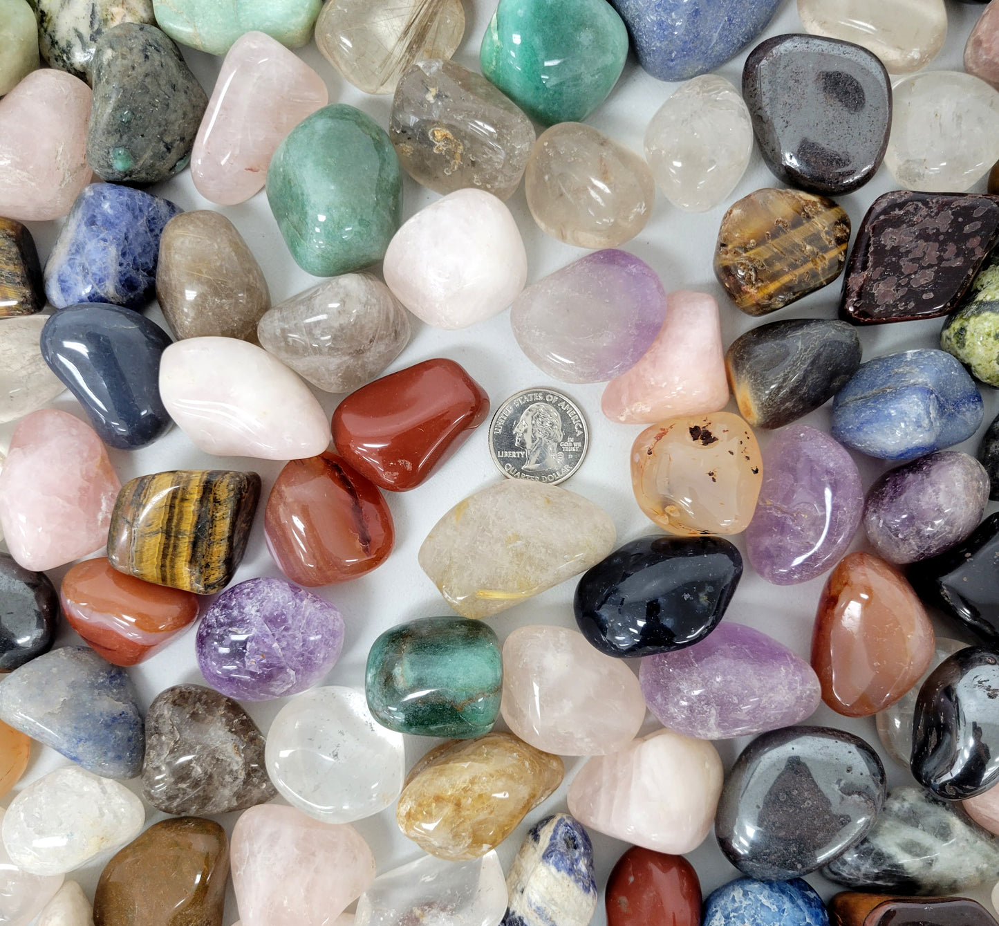 Mixed Tumbled Stones Bulk - Large Size