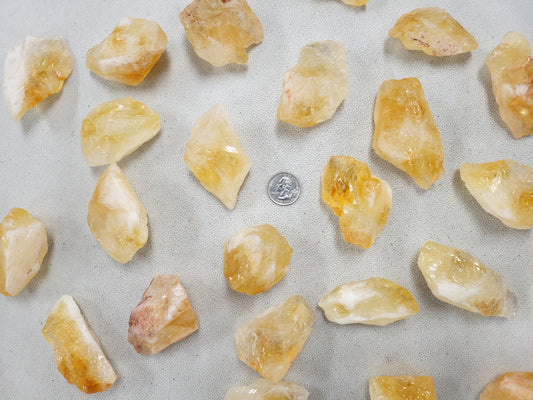 Large Citrine Crystal Raw Chunks