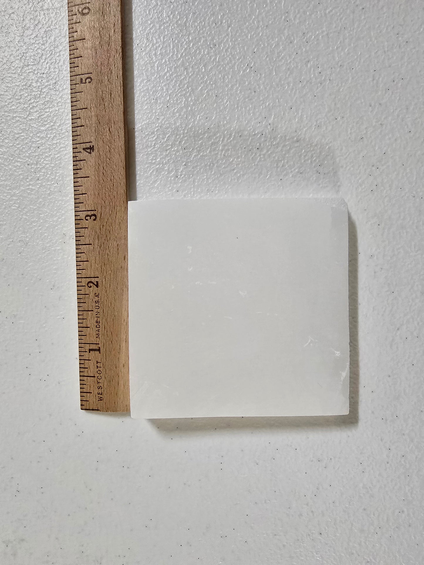 Selenite Square Charging Plate for Crystal Charging and Cleansing