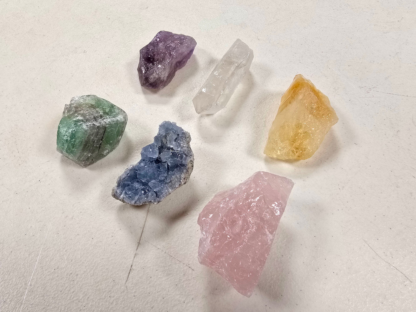 6 Pieces Jumbo Crystals Healing Gift Set