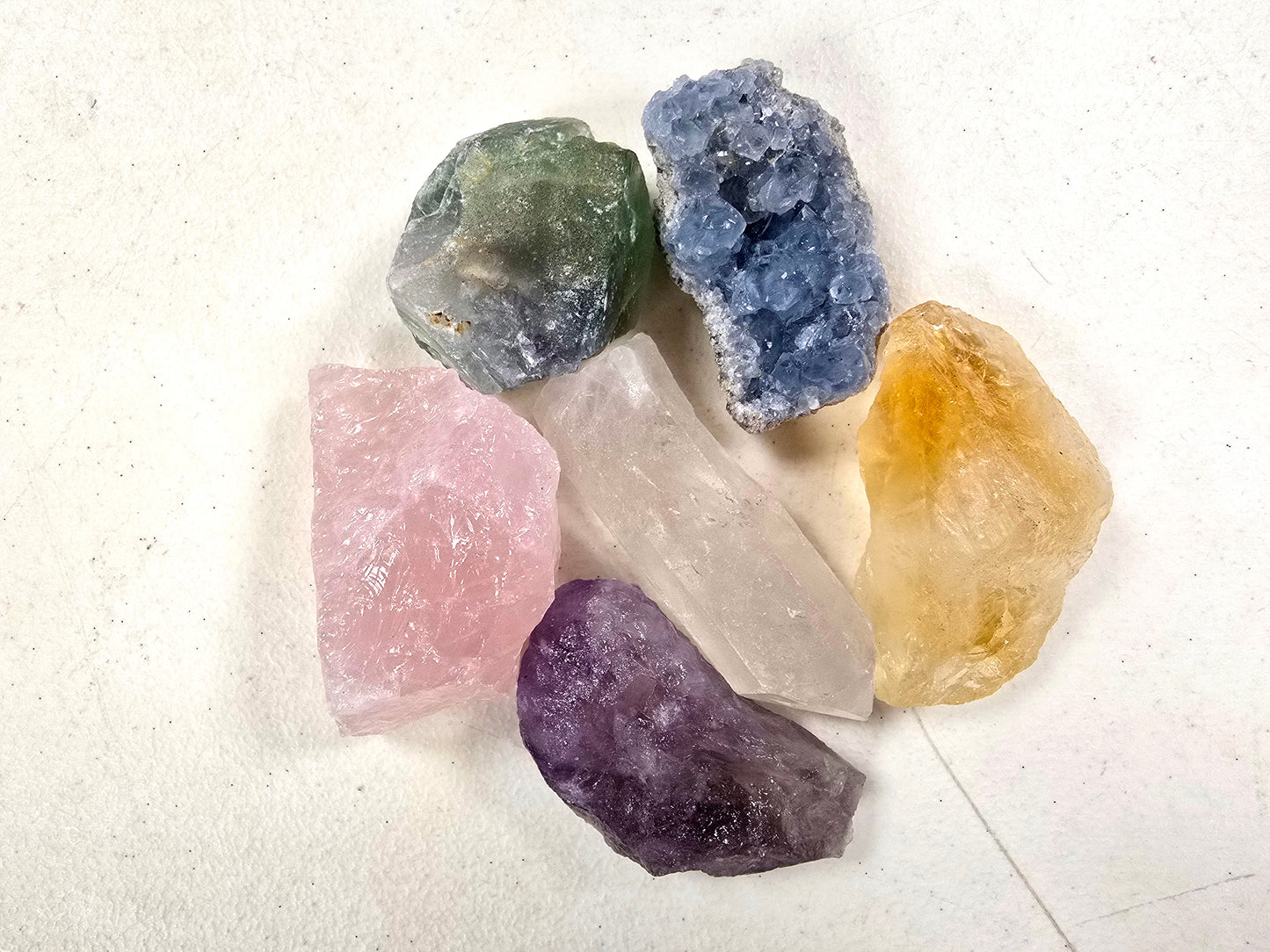 6 Pieces Jumbo Crystals Healing Gift Set