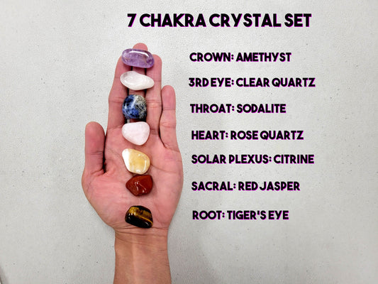 7 CHAKRA CRYSTAL Tumbled Set