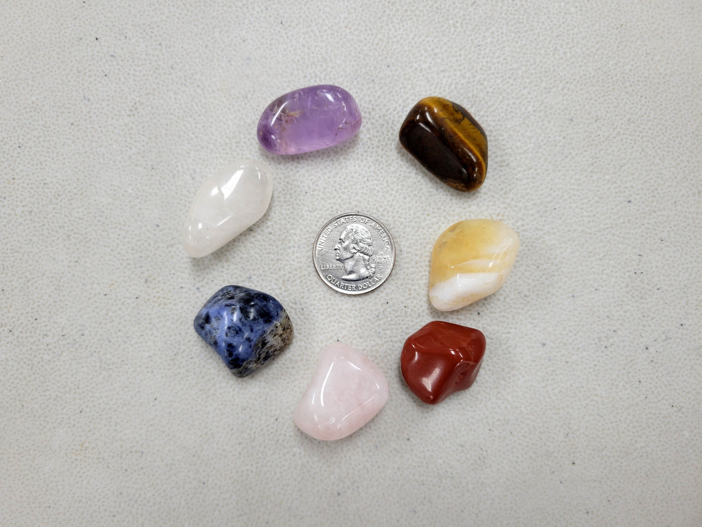 7 CHAKRA CRYSTAL Tumbled Set