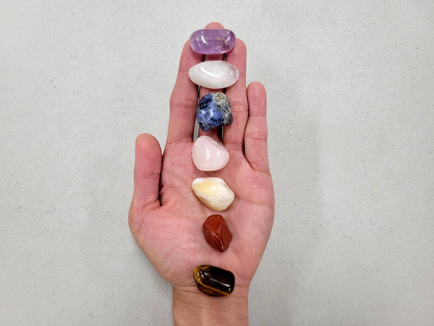 7 CHAKRA CRYSTAL Tumbled Set