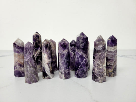 Amethyst Crystal Tower Octagon Point