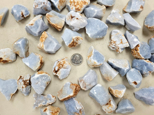 Angelite Crystals Rough Stones Bulk