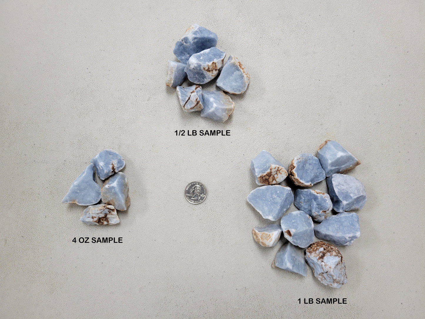 Angelite Crystals Rough Stones Bulk