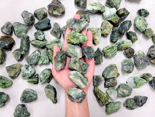 Rough Diopside Crystal Stones from Brazil - Bulk Raw Crystals