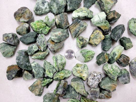 Rough Diopside Crystal Stones from Brazil - Bulk Raw Crystals