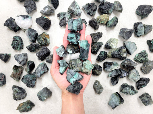 Rough Emerald Crystal Stones - Bulk Rough Crystals