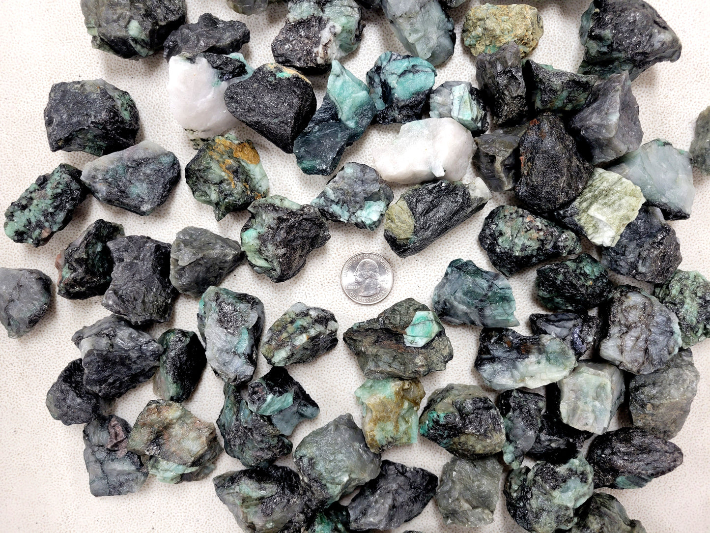 Rough Emerald Crystal Stones - Bulk Rough Crystals