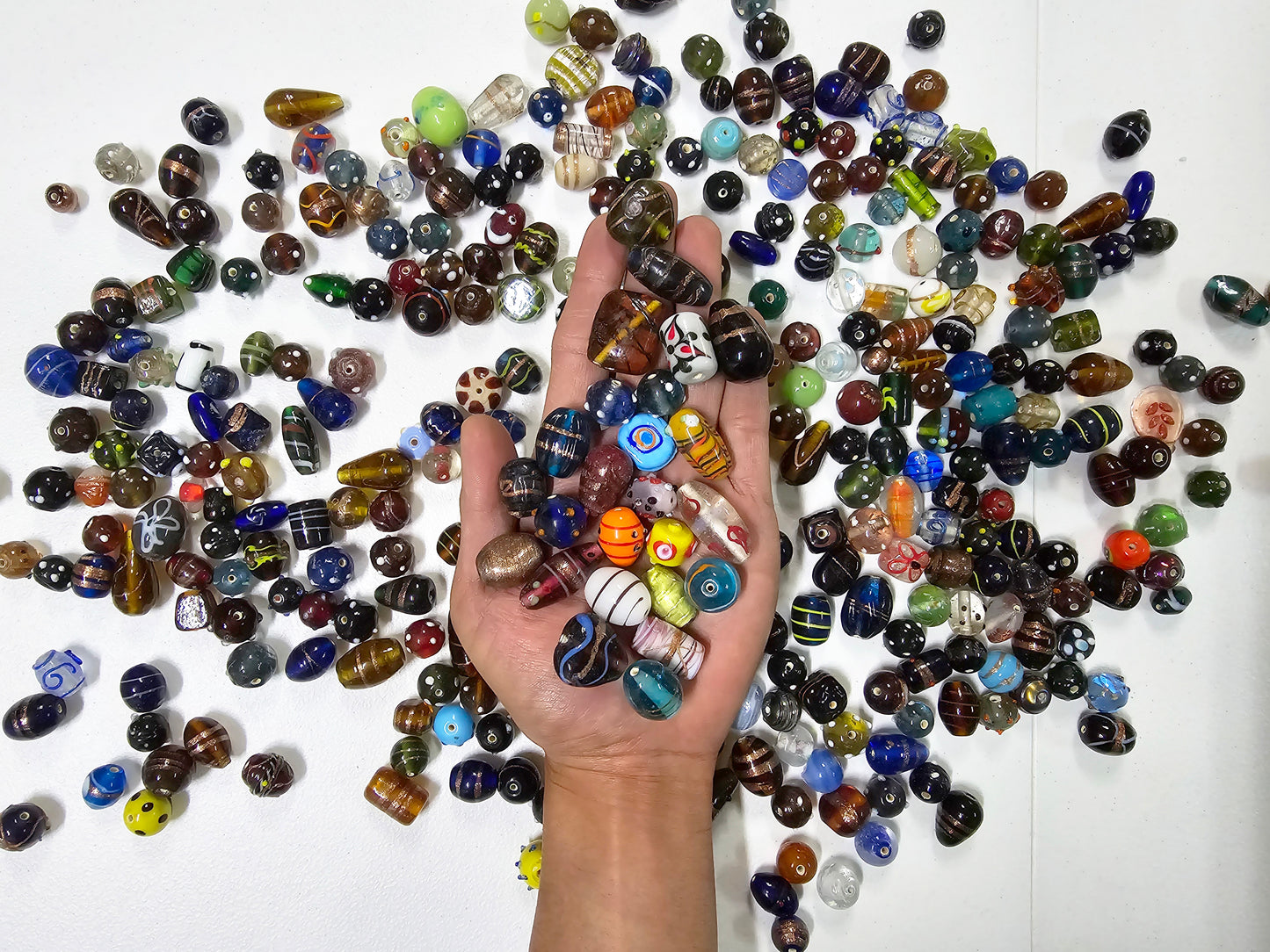 Assorted Mixed Glass Beads