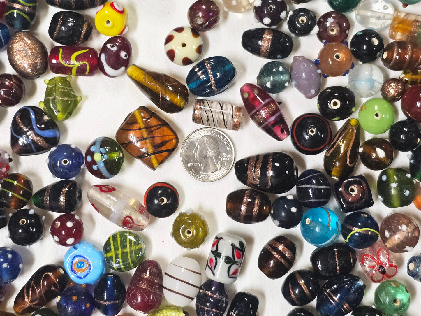 Assorted Mixed Glass Beads