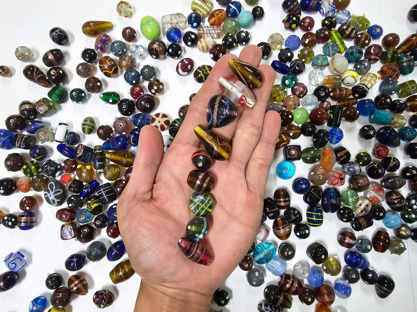 Assorted Mixed Glass Beads