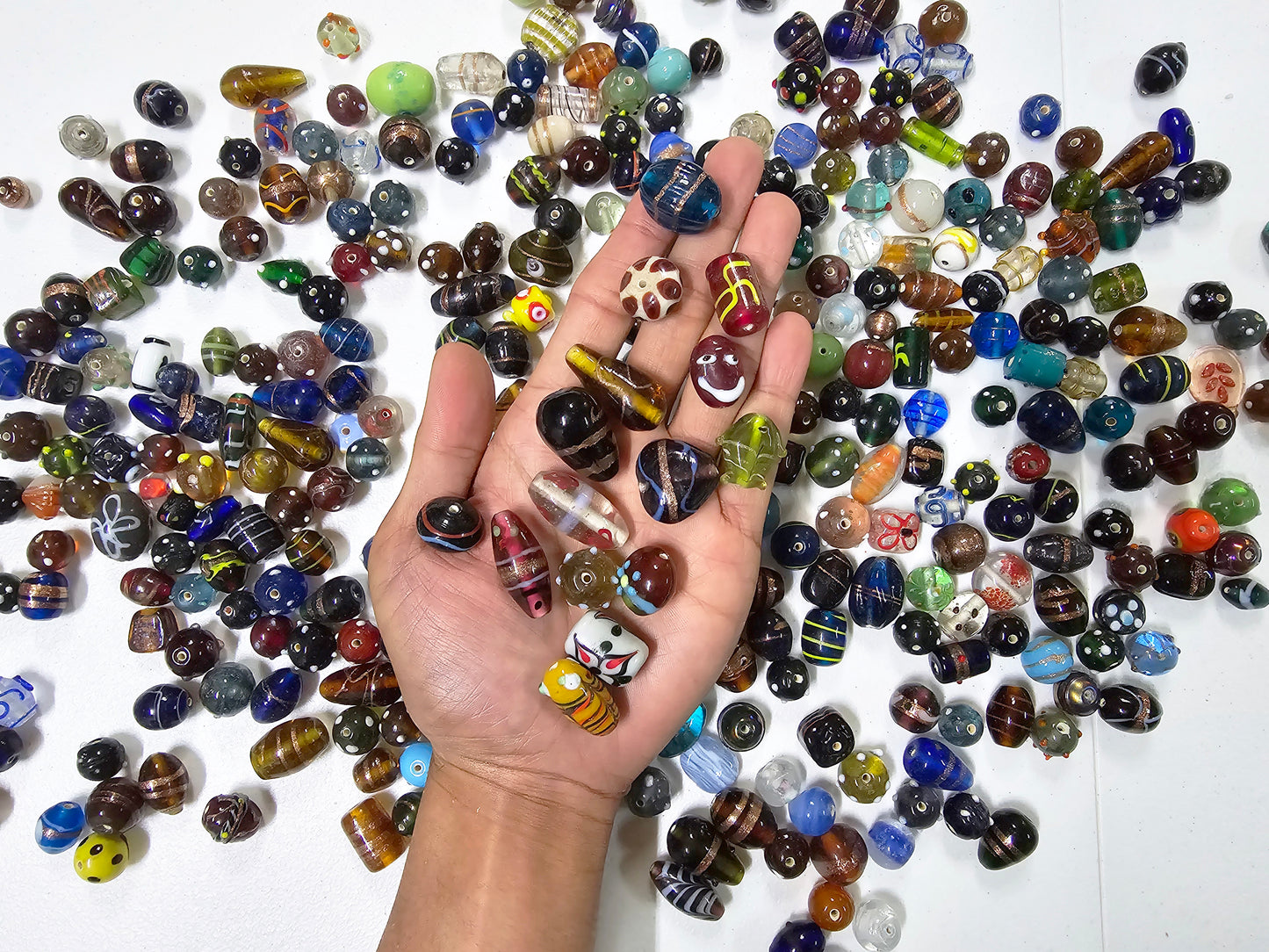 Assorted Mixed Glass Beads