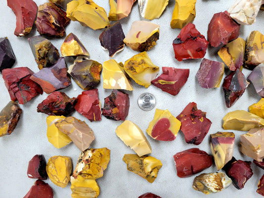 Rough Mookaite Jasper Crystal Stones - Bulk Raw Crystals