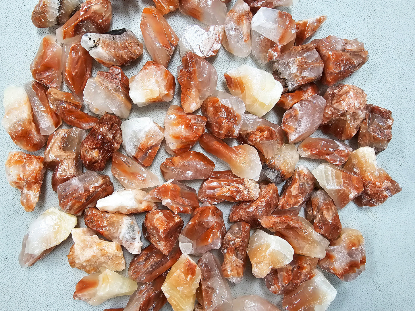 Red Calcite Crystals Raw Rough Stones Bulk