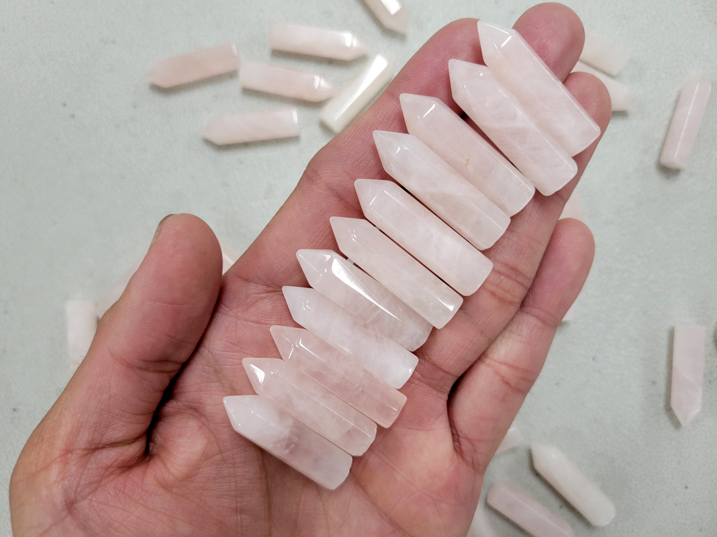 Rose Quartz Crystal Mini Tower Points