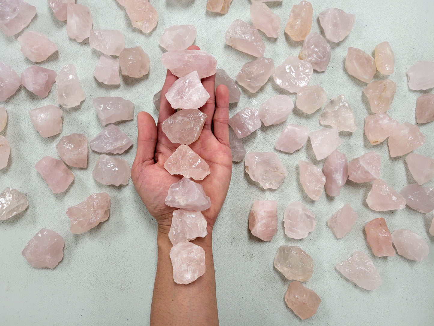 Rose Quartz Large Chunks - Rough Stones Bulk