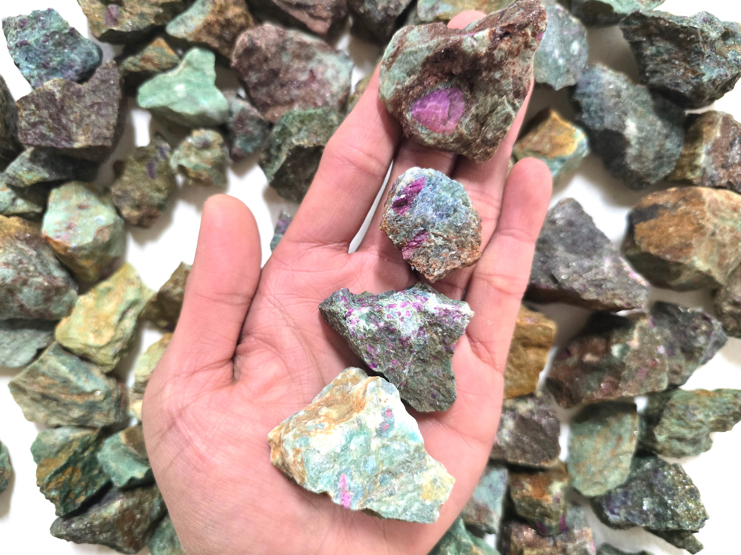 Ruby Zoisite Raw Rough Crystal Stones Bulk from Tanzania